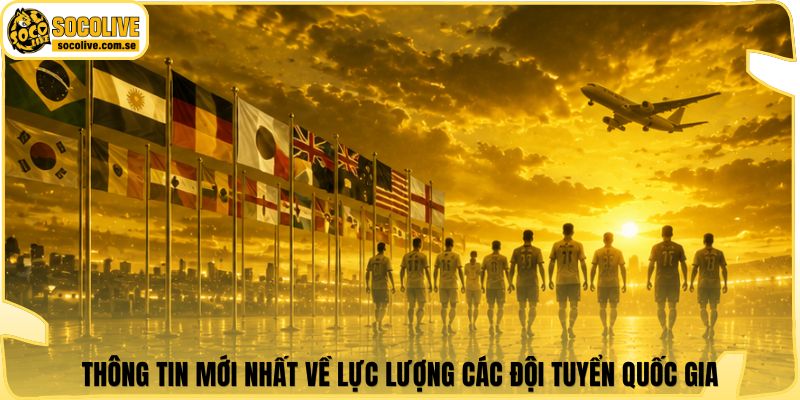 Thông tin mới nhất về lực lượng các đội tuyển quốc gia